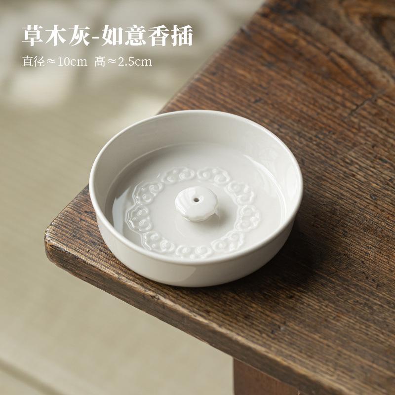 Plant Ash Ruyi Incense Holder Retro Zen Garden Incense Burners Meditation Scented Aromatic Candles Censer Teaset Ornaments Craft
Plant Ash Ruyi Incense Holder Retro Zen Garden Incense Burners Meditation Scented Aromatic Candles Censer Teaset Ornaments Craft