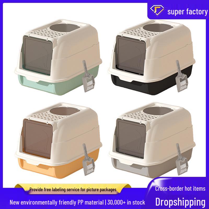 Odor-Proof Top-Entry Cat Litter Box with Detachable Enclosure Fully Enclosed Litter Box
Odor-Proof Top-Entry Cat Litter Box with Detachable Enclosure Fully Enclosed Litter Box