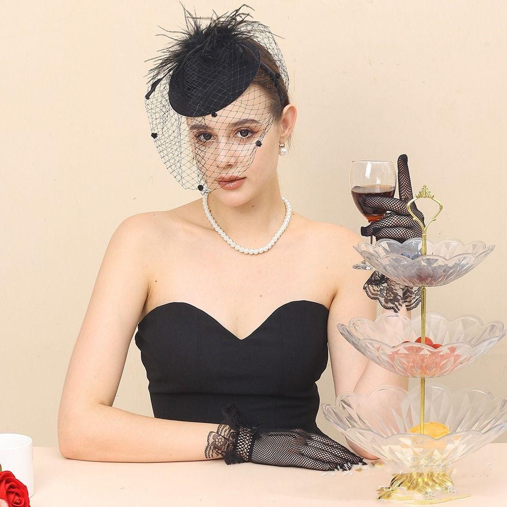 Face Net Prom Dress Feathers Hair Hoop Small Fedoras Headwear Black Veil Headwear Womens Felt Hat
Face Net Prom Dress Feathers Hair Hoop Small Fedoras Headwear Black Veil Headwear Womens Felt Hat