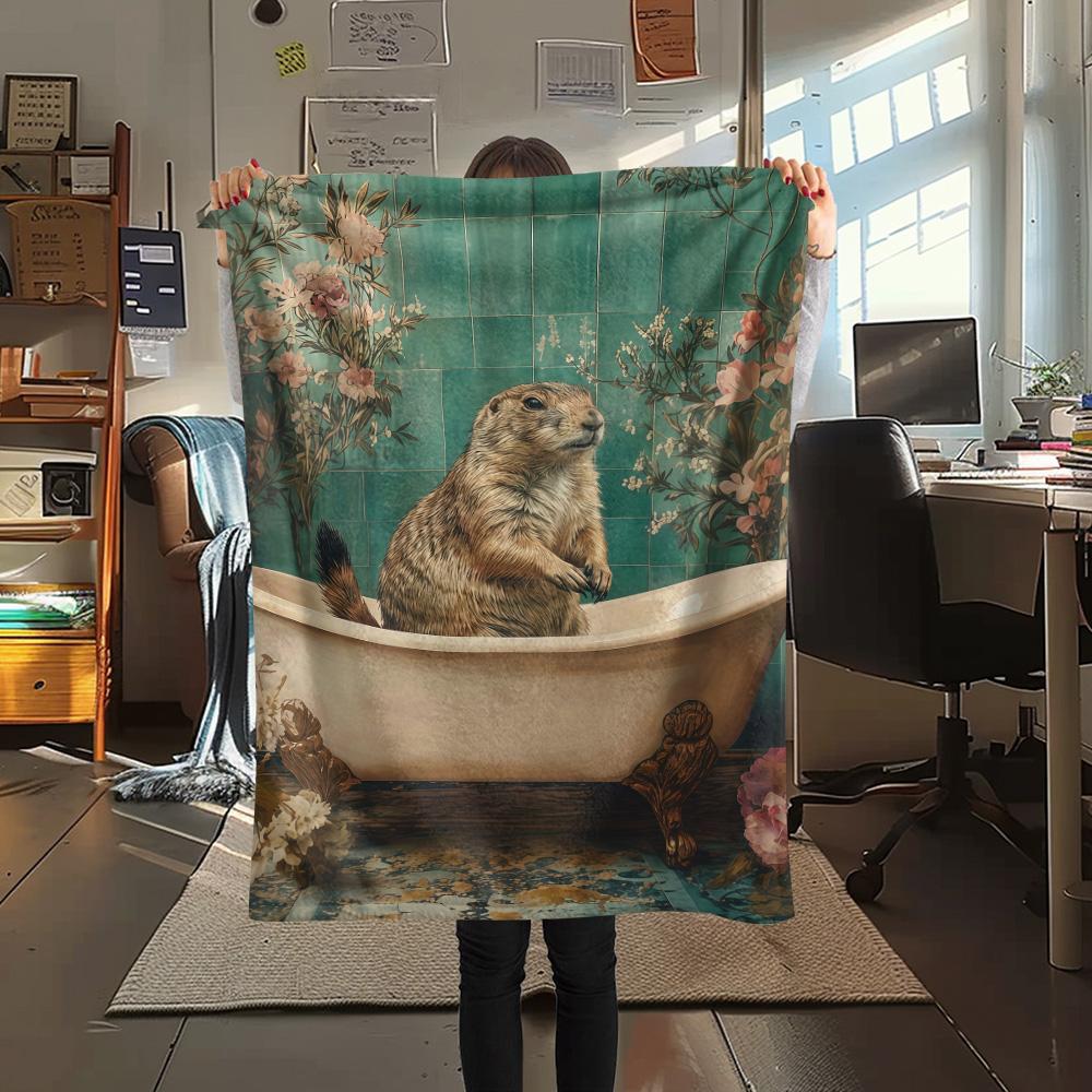 1PC Cute little groundhog Print FlAannel Blanket, High quality Comfortable for All Seasons, Home Decor, Warmth and Comfort 80cm x 120cm
1PC Cute little groundhog Print FlAannel Blanket, High quality Comfortable for All Seasons, Home Decor, Warmth and Comfort 80cm x 120cm