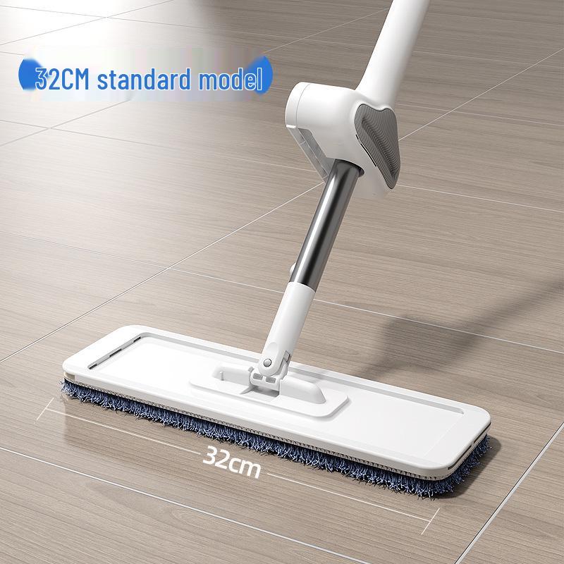 Легкая швабра без рук с ведром - Ленивая уборка пола, Складная плоская швабра, Очистка одним движением, Не требует мытья Mop with 1 Cloth