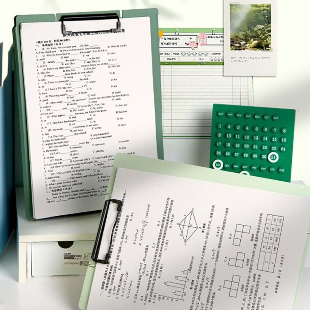 Verhical A4 File Folder Dual-use Writing Pad High Quality Clipboard Students 01-Dark Green
Verhical A4 File Folder Dual-use Writing Pad High Quality Clipboard Students 01-Dark Green