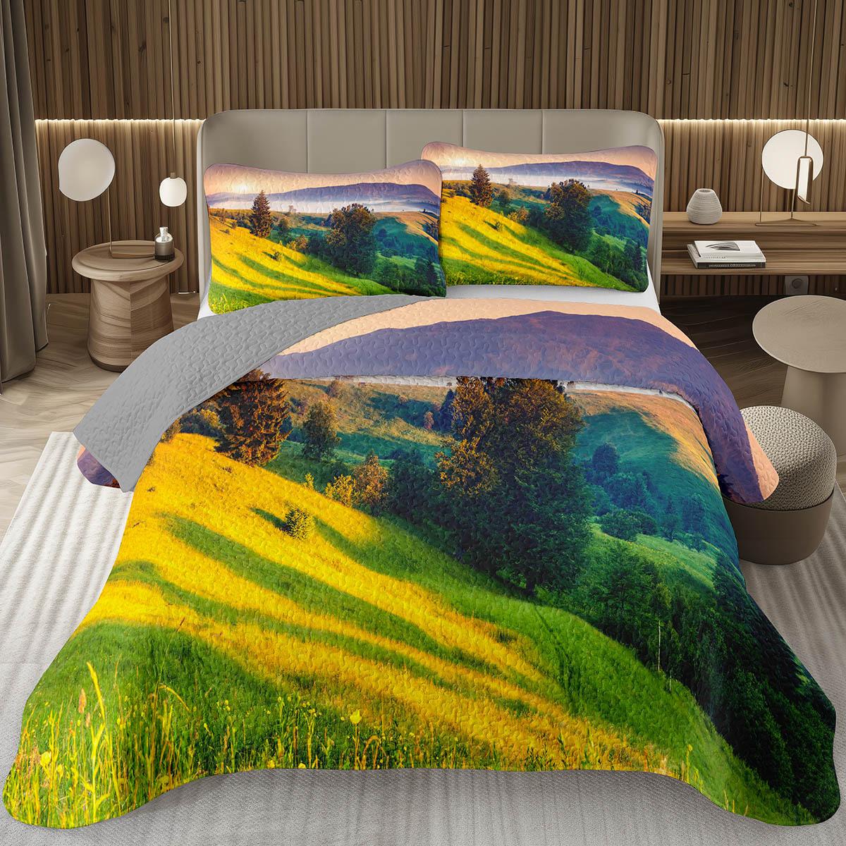 Покрывало на кровать Queen/Twin с лесом, Комплект стеганого одеяла с пейзажем природы, Мягкое легкое ботаническое покрывало с деревьями, Деревенский фермерский комплект постельного белья EU Single 135x200cm
Покрывало на кровать Queen/Twin с лесом, Комплект стеганого одеяла с пейзажем природы, Мягкое легкое ботаническое покрывало с деревьями, Деревенский фермерский комплект постельного белья EU Single 135x200cm