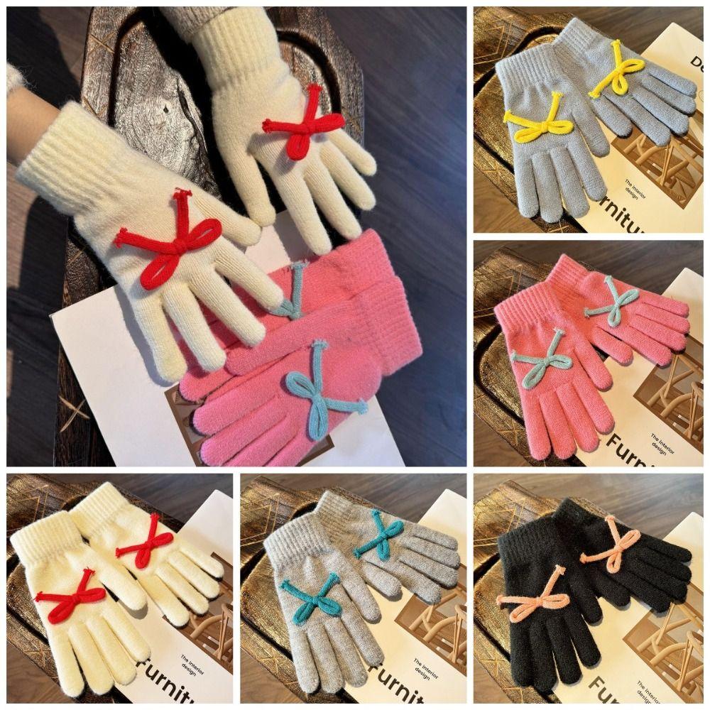 Sweet Five-finger Mittens Touchscreen Cycling Gloves Kawaii Bowknot Knitted Gloves Autumn білий
Sweet Five-finger Mittens Touchscreen Cycling Gloves Kawaii Bowknot Knitted Gloves Autumn білий