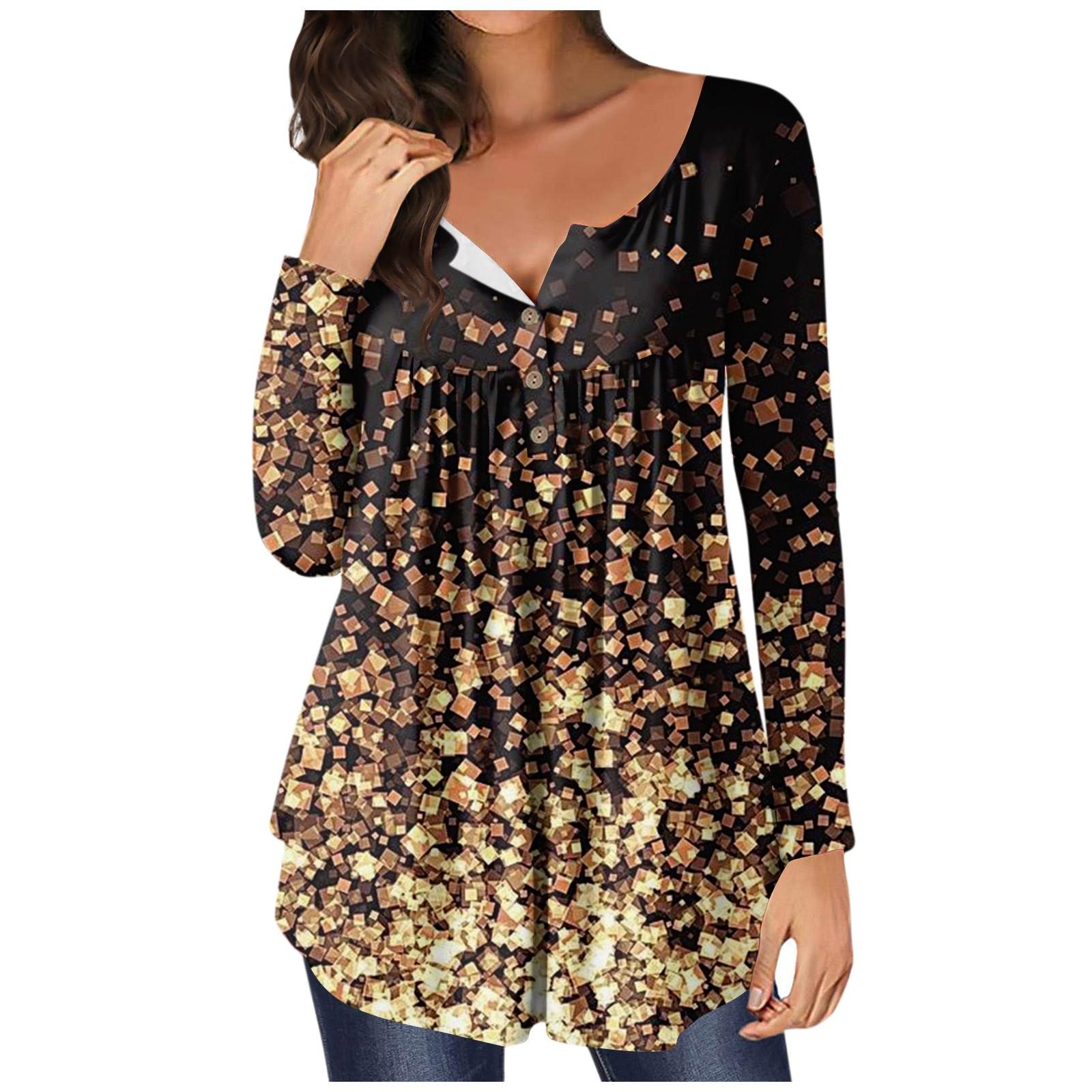 Women s Fashion Printed Tops Casual Button Down Collar Long Sleeve Tops XXXL золотий
Women s Fashion Printed Tops Casual Button Down Collar Long Sleeve Tops XXXL золотий