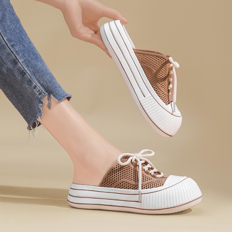 *Summer New Sexy Round Head Elegant Thick Bottom Slippers Comfortable Mesh Breathable Fashiable Half Top Women s Shoes 40-41 коричневий
*Summer New Sexy Round Head Elegant Thick Bottom Slippers Comfortable Mesh Breathable Fashiable Half Top Women s Shoes 40-41 коричневий