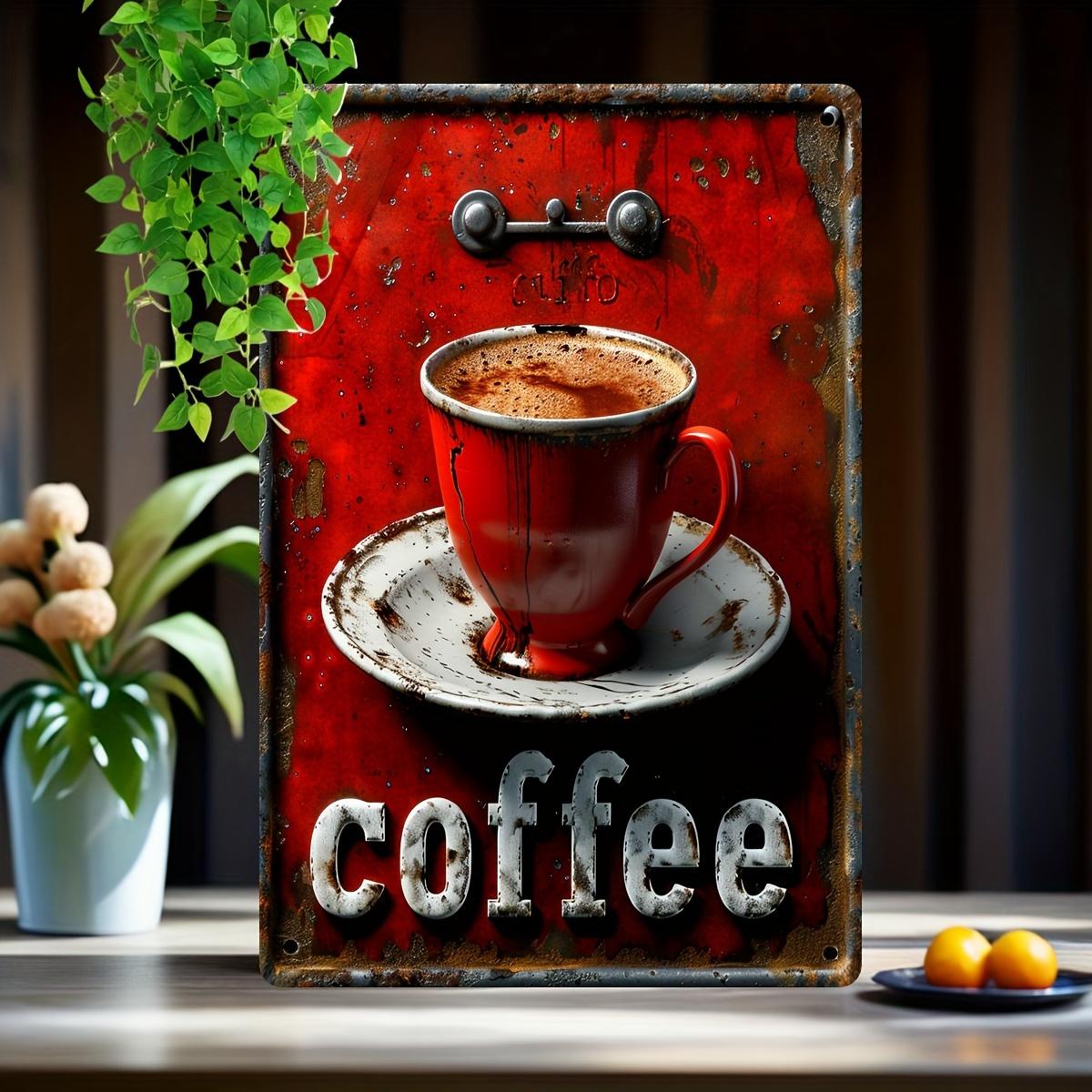Vintage Coffee Metal Tin Sign Rustic Wall Art Retro Kitchen Cafe GarageBar Decor No Feather Power Needed 20x30cm(7.8x11.8inch)
Vintage Coffee Metal Tin Sign Rustic Wall Art Retro Kitchen Cafe GarageBar Decor No Feather Power Needed 20x30cm(7.8x11.8inch)