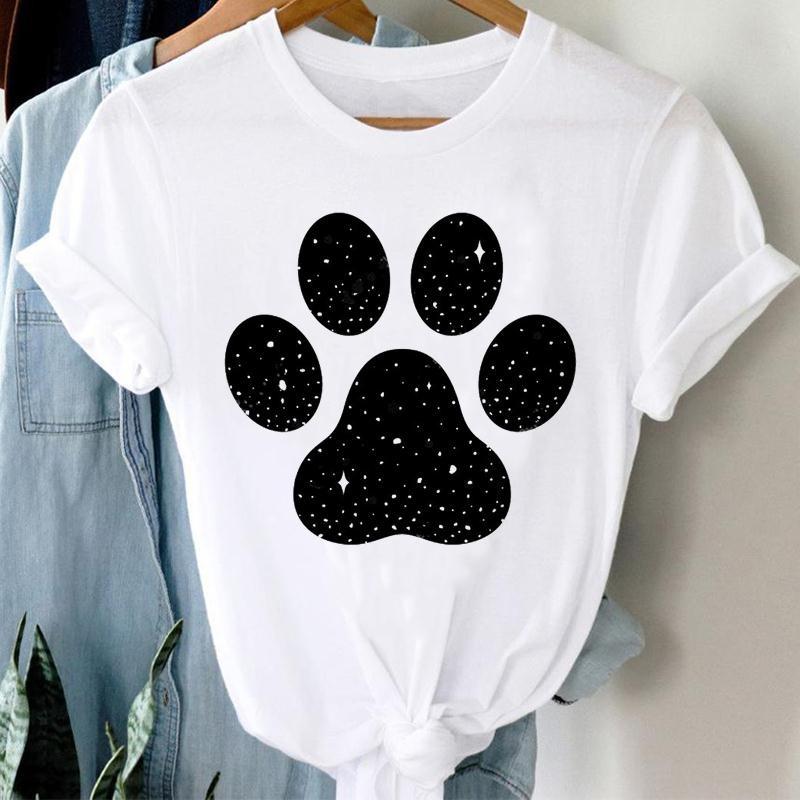 Women Printing Short Sleeve T-shirt Paw Dog Pet Casual Fashion Clothes T Tee Top Print Female Clothing Graphic T-shirt 5XL
Women Printing Short Sleeve T-shirt Paw Dog Pet Casual Fashion Clothes T Tee Top Print Female Clothing Graphic T-shirt 5XL