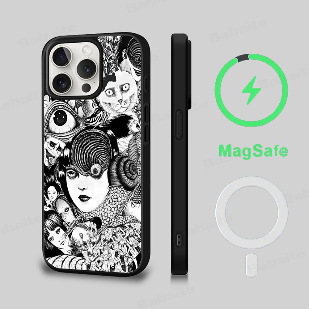 T-Tomie Phone Case Magesafe Magnetic Wireless Charge Case For iPhone 16 11 12 13 14 15 Pro Max Plus Mini iPhone 14
T-Tomie Phone Case Magesafe Magnetic Wireless Charge Case For iPhone 16 11 12 13 14 15 Pro Max Plus Mini iPhone 14