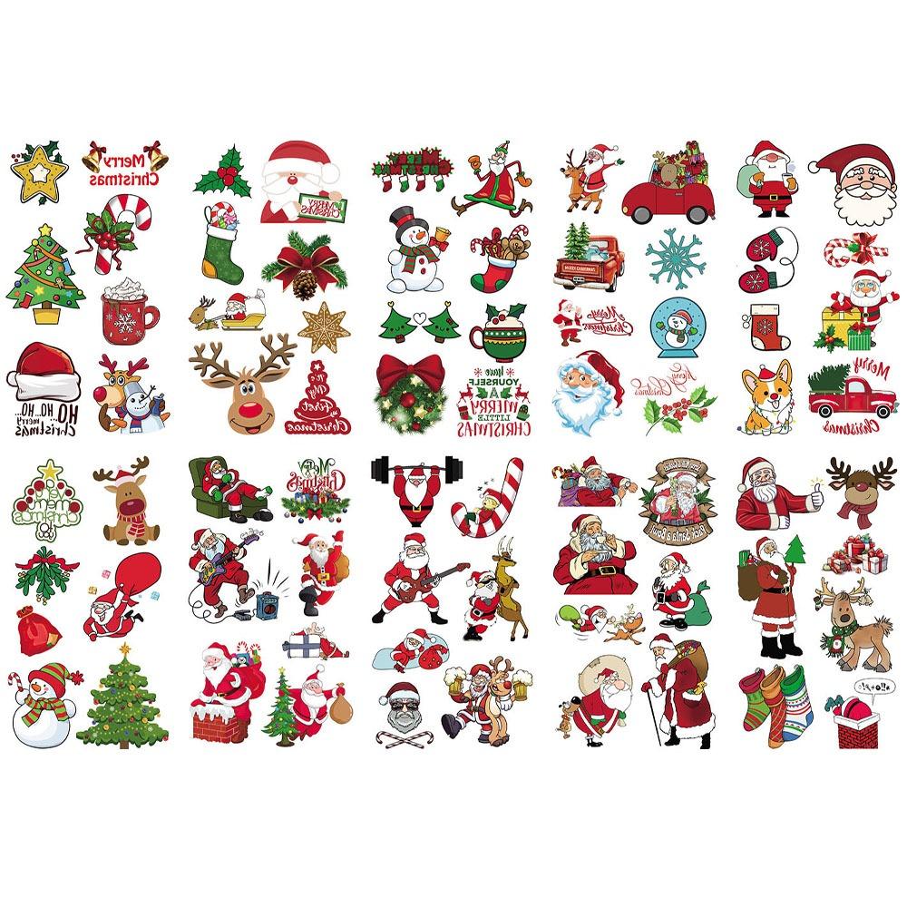 10pcs Cartoon Christmas Tattoo Stickers Santa Claus Makeup Stickers Body Decoration 10pcs
10pcs Cartoon Christmas Tattoo Stickers Santa Claus Makeup Stickers Body Decoration 10pcs