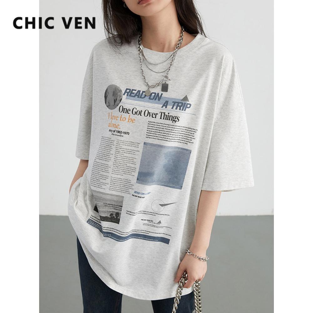 CHIC VEN Модные Женские Футболки Свободные Повседневные С Графическим и Буквенным Принтом Короткий Рукав Футболки С Круглым Вырезом Женские Топы Лето 2026 M
CHIC VEN Модные Женские Футболки Свободные Повседневные С Графическим и Буквенным Принтом Короткий Рукав Футболки С Круглым Вырезом Женские Топы Лето 2026 M