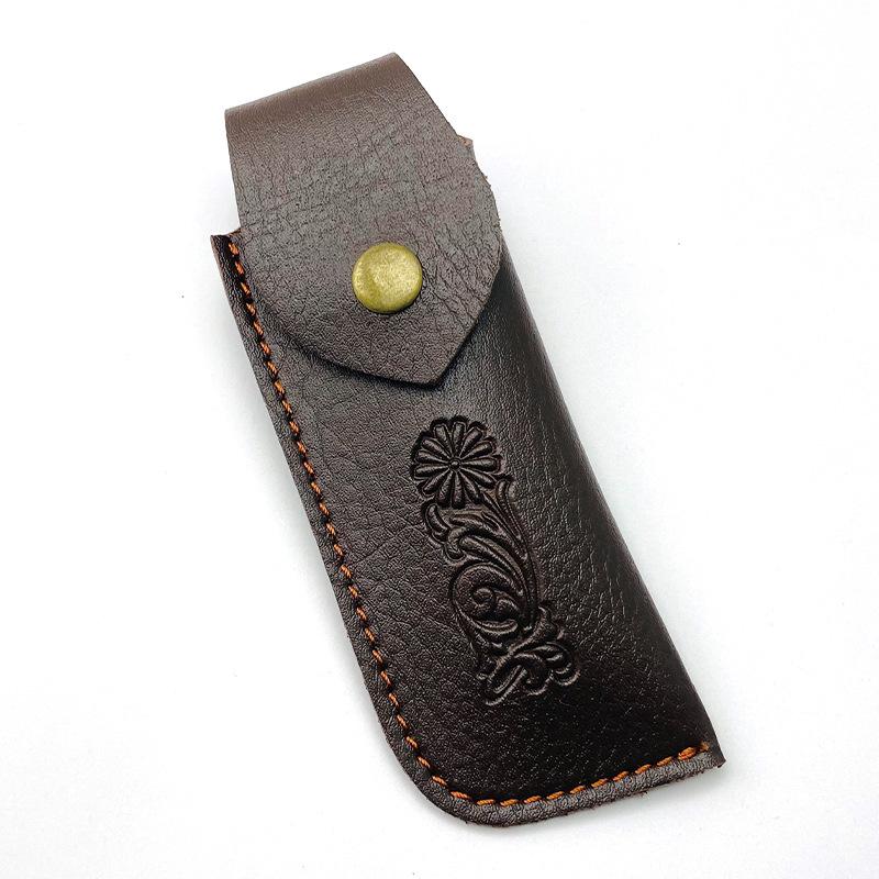 Foling Knife Holder Embossed PU Scabbard Pocket Knife Cover Leather Sheath Case Camping Knife Holsters Belt Buckle spot коричневий
Foling Knife Holder Embossed PU Scabbard Pocket Knife Cover Leather Sheath Case Camping Knife Holsters Belt Buckle spot коричневий
