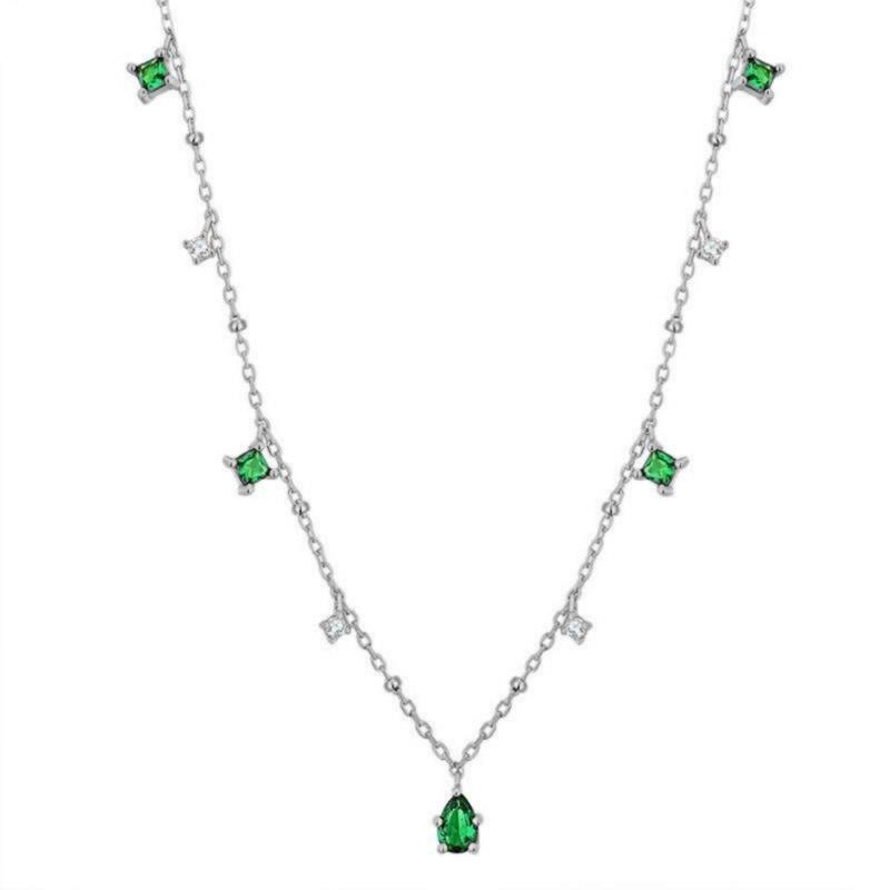 Dainty Mini Squares Green Crystal Pendant Necklaces for Women Copper Color Fashion Girls Accessories Christmas Zircon KCN077
Dainty Mini Squares Green Crystal Pendant Necklaces for Women Copper Color Fashion Girls Accessories Christmas Zircon KCN077