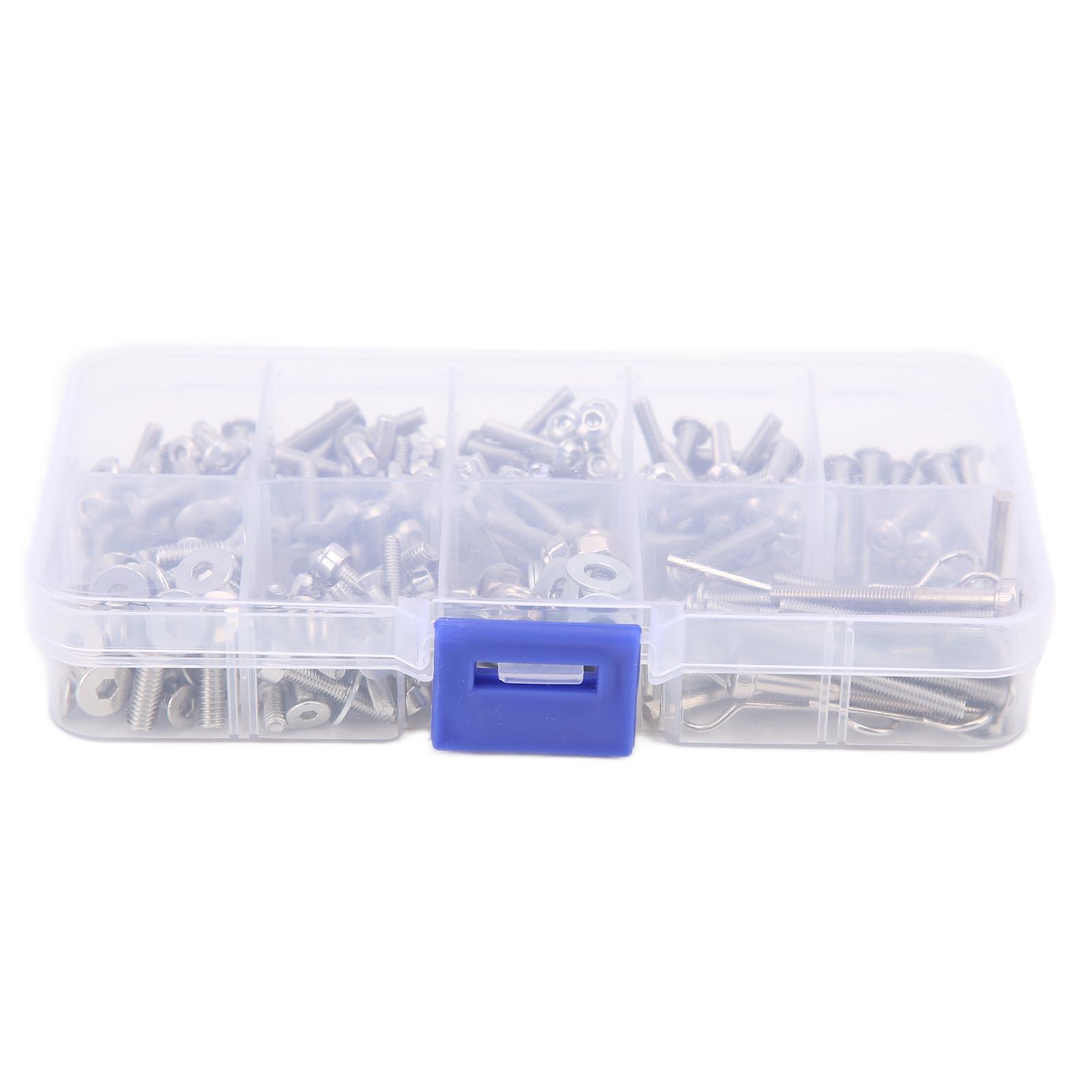 Universal RC Screw Kit Durable Stainless Steel Screw Kit for Traxxas Slash 2WD 1:10 Scale RC Cars
Universal RC Screw Kit Durable Stainless Steel Screw Kit for Traxxas Slash 2WD 1:10 Scale RC Cars