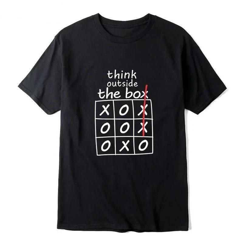 Think Outside The Box Tic Tac Toe Graphic TShirt Funny Creative Slogan Tee Summer Short Sleeve Casual Unisex Women Streetwear Top 4XL
Think Outside The Box Tic Tac Toe Graphic TShirt Funny Creative Slogan Tee Summer Short Sleeve Casual Unisex Women Streetwear Top 4XL