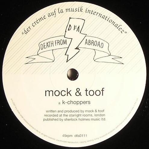 LP Record MOCK TOOF Kchoppers Brownbred DFA0111 DEATH FROM ABR 2007 US Dance Electronica
LP Record MOCK TOOF Kchoppers Brownbred DFA0111 DEATH FROM ABR 2007 US Dance Electronica