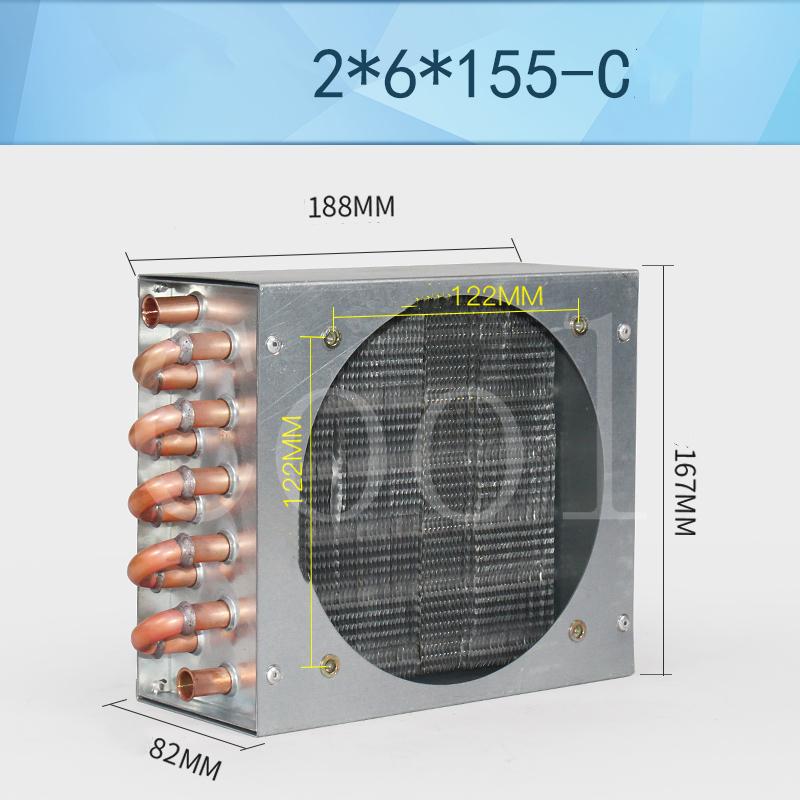 Air Conditioning Refrigerator Small With Shell Copper Tube Aluminum Fin Condenser With Fan Cooling Cooling 2*6*155 C
Air Conditioning Refrigerator Small With Shell Copper Tube Aluminum Fin Condenser With Fan Cooling Cooling 2*6*155 C