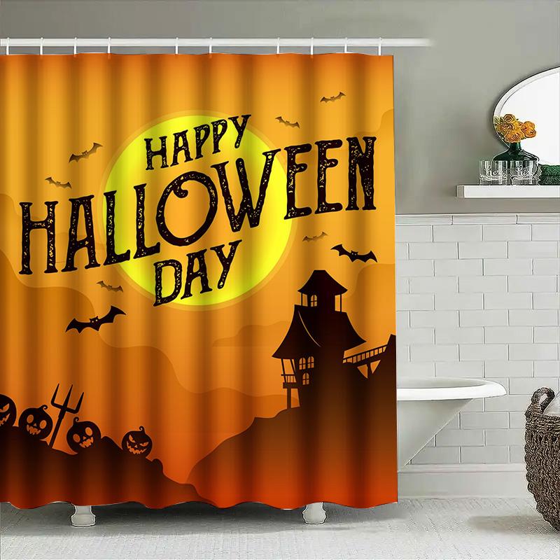 1Pchalloween Bat Haunted House Shower Curtain Spooky Dark Orange Backdrop For Bathroom Decor W60H190(CM)-1 Pcs
1Pchalloween Bat Haunted House Shower Curtain Spooky Dark Orange Backdrop For Bathroom Decor W60H190(CM)-1 Pcs