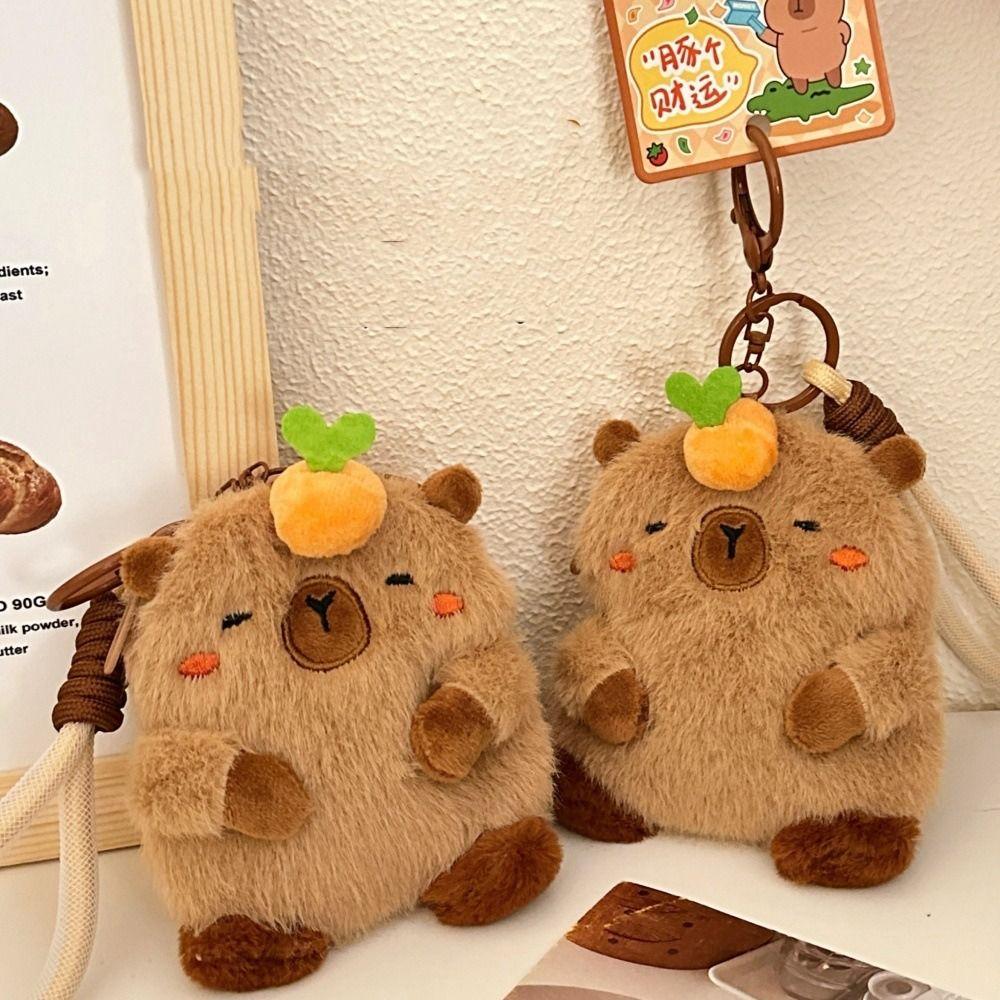 Soft Capybara Coin Purse Cartoon Guinea Pig Bag Pendant Plush Doll Keychain Backpack Decor коричневый
Soft Capybara Coin Purse Cartoon Guinea Pig Bag Pendant Plush Doll Keychain Backpack Decor коричневый
