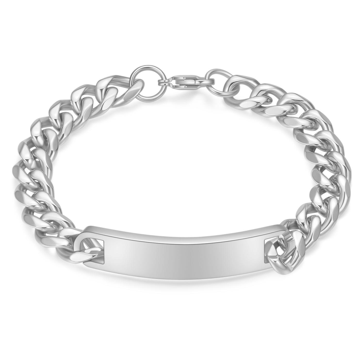 Personalized Partner Bracelet Made Of Stainless Steel Desired Bracelet For Couples Plate Pendant Christmas For Men 22cm срібний
Personalized Partner Bracelet Made Of Stainless Steel Desired Bracelet For Couples Plate Pendant Christmas For Men 22cm срібний