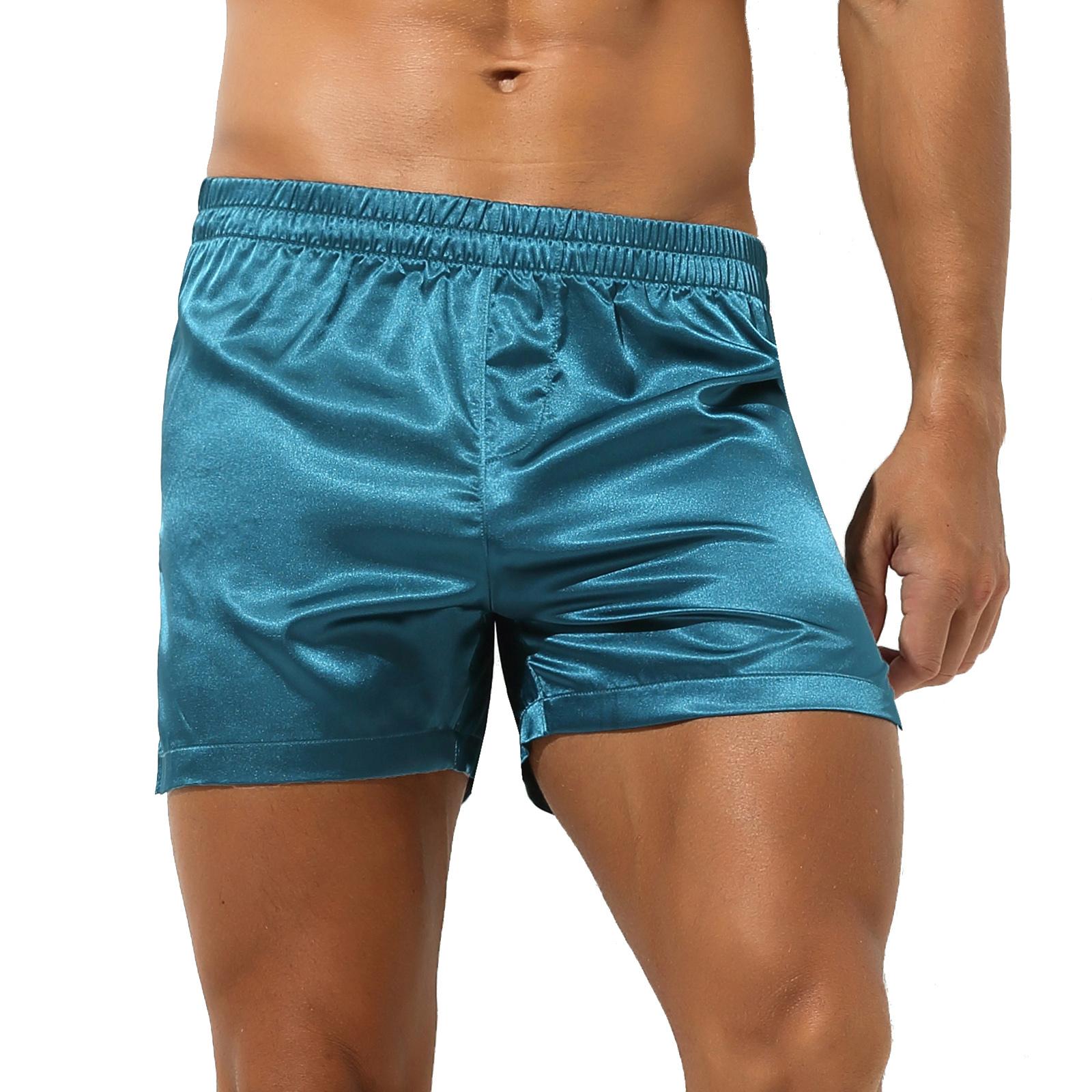 Mens Boxer Brief Shorts Satin Fabric Elastic Waistband Mid Waist Side Split Loungewear Sleepwear XL чирковий
Mens Boxer Brief Shorts Satin Fabric Elastic Waistband Mid Waist Side Split Loungewear Sleepwear XL чирковий
