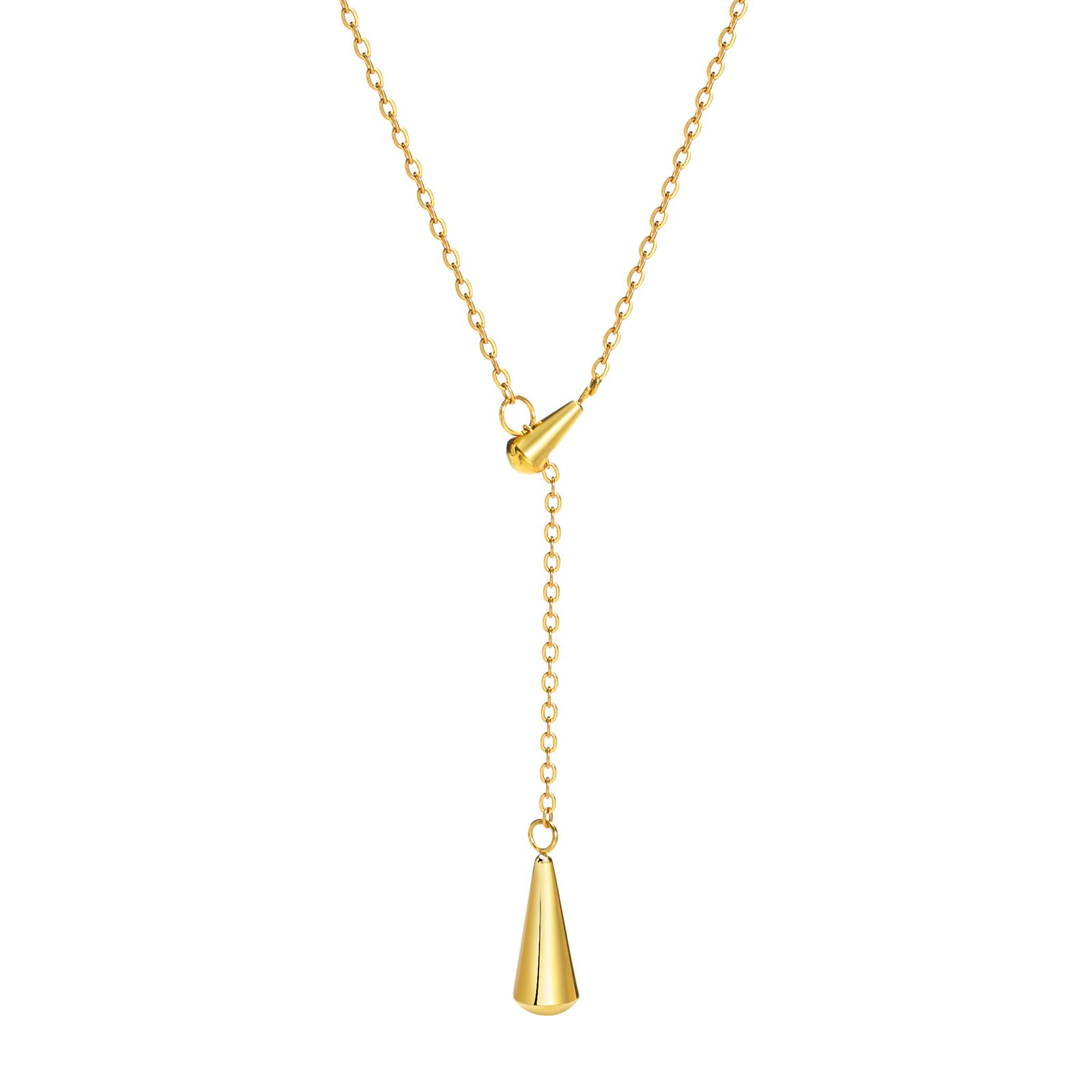 Teardrop Pendant Lariat Y Shape Necklace, Long Chain Tarnish Resistant Adjustable Layering Necklace, Valentine’s Day s Gift
Teardrop Pendant Lariat Y Shape Necklace, Long Chain Tarnish Resistant Adjustable Layering Necklace, Valentine’s Day s Gift