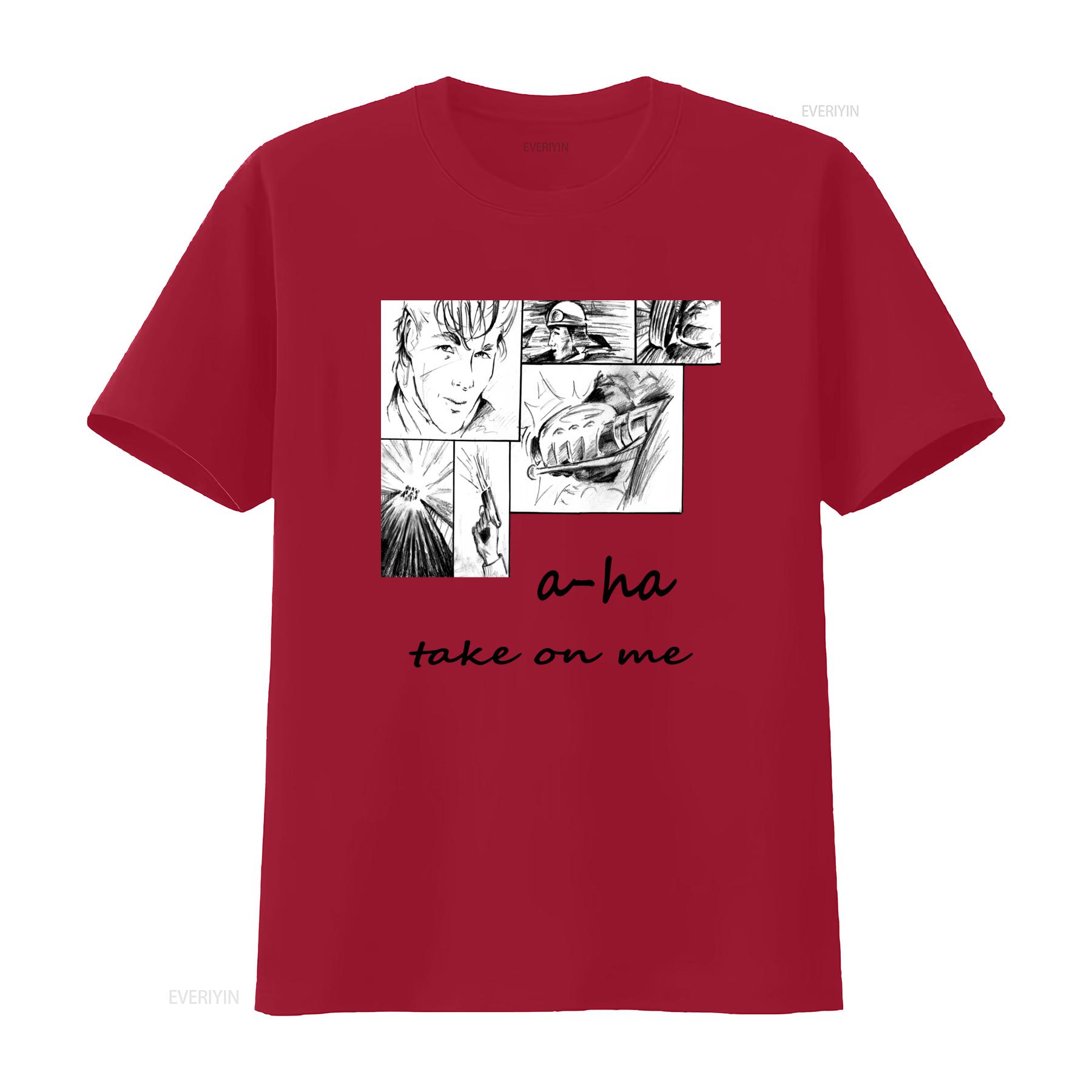 Mens Cotton T Shirt Take On Me A Ha Band Inspired Design Morten Harket Furuholmen Art Print Rock Music Fan vintage Washed S
Mens Cotton T Shirt Take On Me A Ha Band Inspired Design Morten Harket Furuholmen Art Print Rock Music Fan vintage Washed S