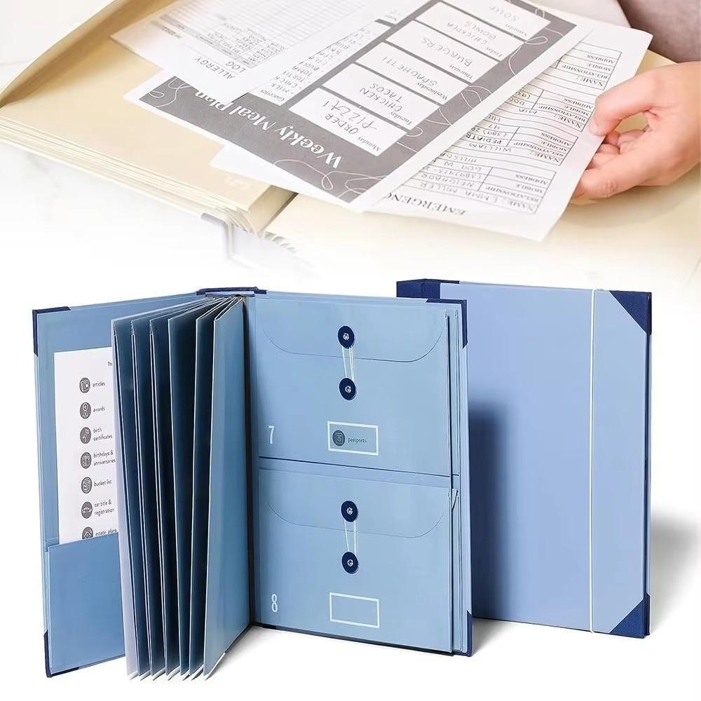 Multiple Pockets Manila Pocket Folder Portable Accordion Storage Folders File Organizer синій
Multiple Pockets Manila Pocket Folder Portable Accordion Storage Folders File Organizer синій