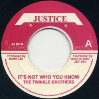 7inch Record TWINKLE BROTHERS THE AGGROVATORS Its Not Who You Know NONE Justice Jamaica Reggae Ska Dub Used
7inch Record TWINKLE BROTHERS THE AGGROVATORS Its Not Who You Know NONE Justice Jamaica Reggae Ska Dub Used