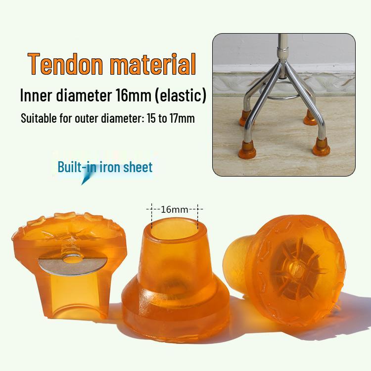Four-Legged Cane Anti-Slip Rubber Tip Foot Pad Accessory
Four-Legged Cane Anti-Slip Rubber Tip Foot Pad Accessory