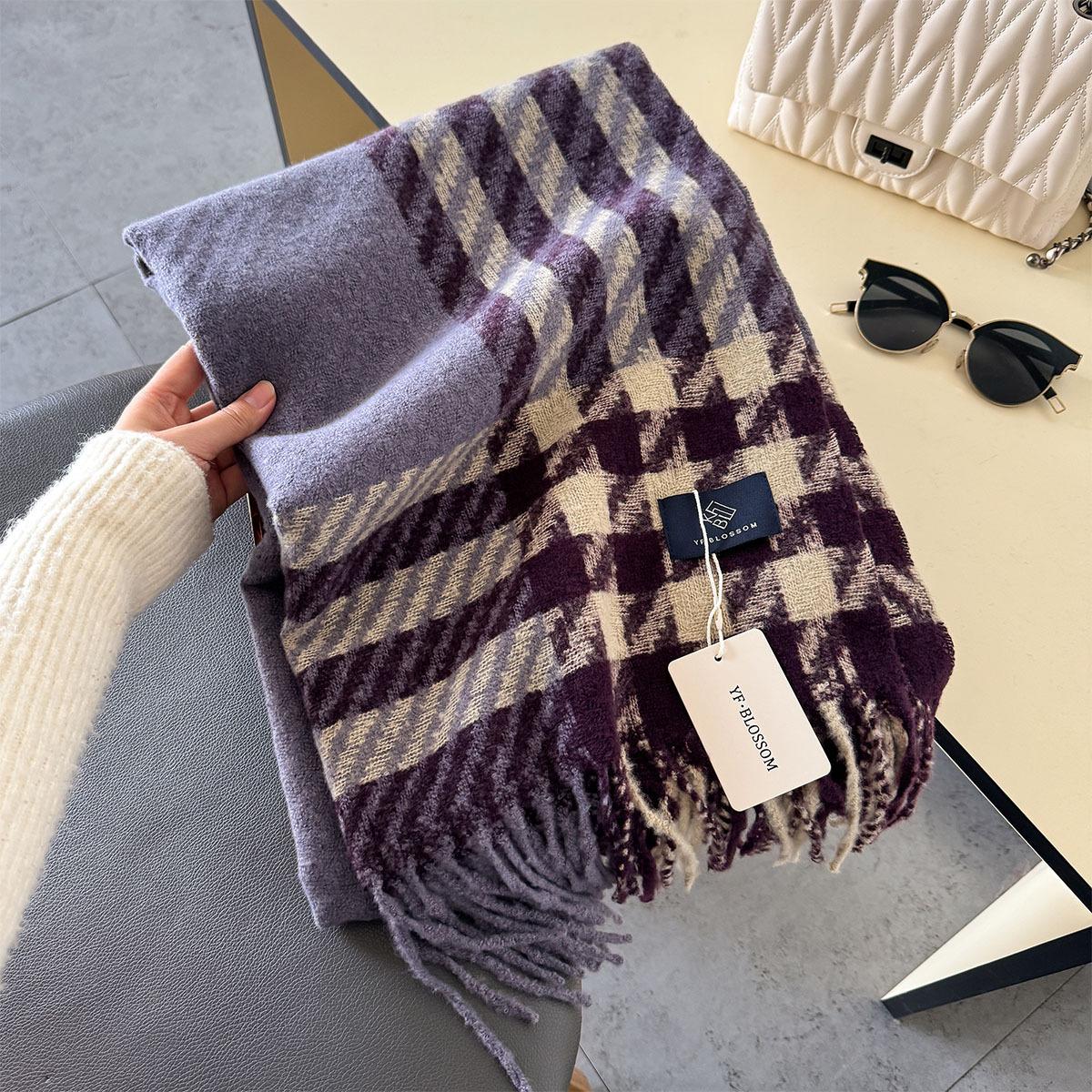 Korean Houndstooth Cashmere Long Scarf Winter Men Women Thickened Warm Shawl Cape Wrap Bufanda Double Sided Poncho Echarpe 200X62cm
Korean Houndstooth Cashmere Long Scarf Winter Men Women Thickened Warm Shawl Cape Wrap Bufanda Double Sided Poncho Echarpe 200X62cm