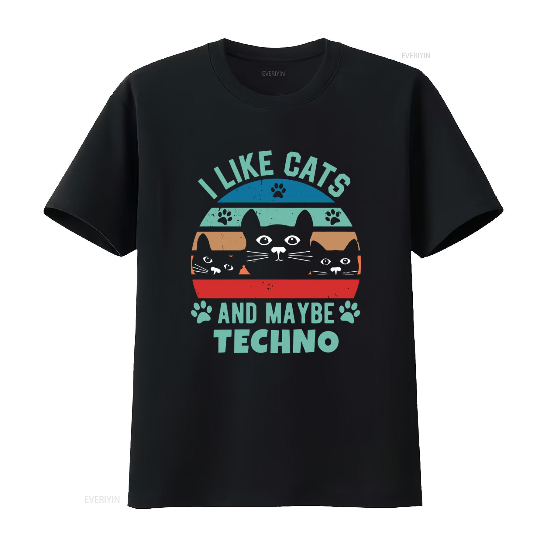 Retro Distressed I Like Cats And Maybe Techno Black T Shirt Cool For Cat Lovers vintage Washed Stylish Unisex 4XL
Retro Distressed I Like Cats And Maybe Techno Black T Shirt Cool For Cat Lovers vintage Washed Stylish Unisex 4XL