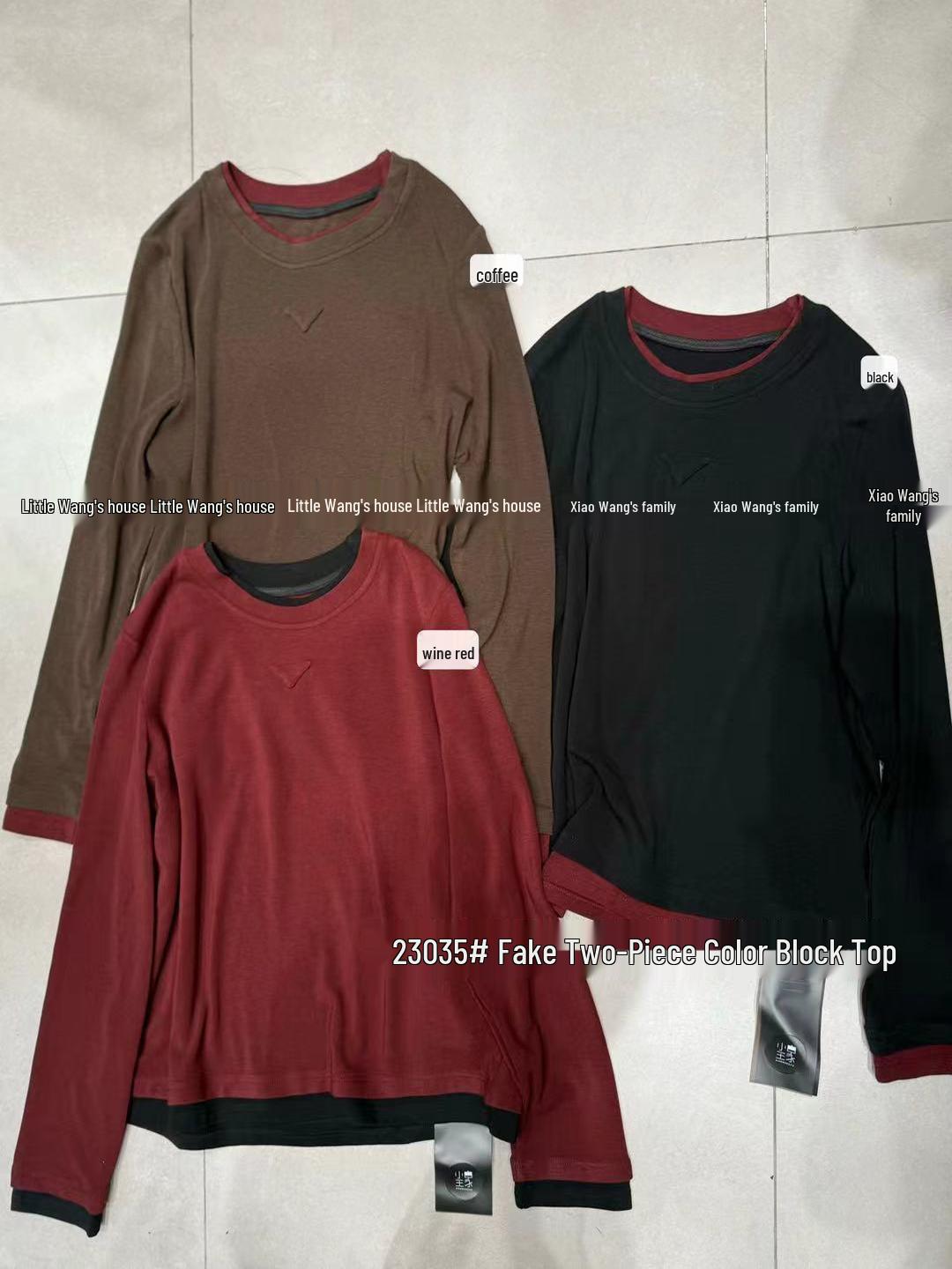 Xiao Wang s 2023 Winter Korean Style Loose Plus Size Casual Round Neck Layered T-Shirt One Size
Xiao Wang s 2023 Winter Korean Style Loose Plus Size Casual Round Neck Layered T-Shirt One Size