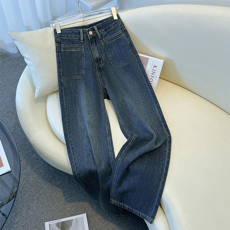 Women s Spring New Plus Size Jeans High-waisted Loose Straight and Versatile Wide-leg Trousers 5XL синій
Women s Spring New Plus Size Jeans High-waisted Loose Straight and Versatile Wide-leg Trousers 5XL синій