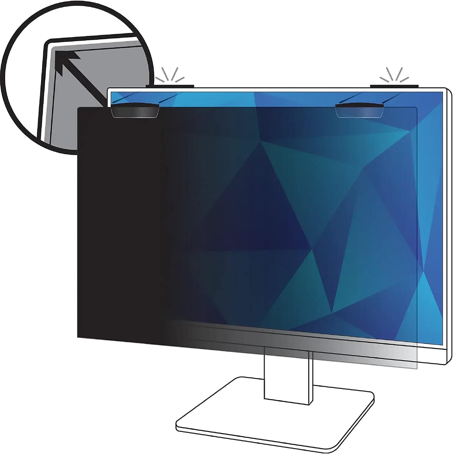 Magnetic Privacy Filter for PF270W9EM 3M™ COMPLY™ 27-inch Full-Screen Monitors, 169,
Magnetic Privacy Filter for PF270W9EM 3M™ COMPLY™ 27-inch Full-Screen Monitors, 169,