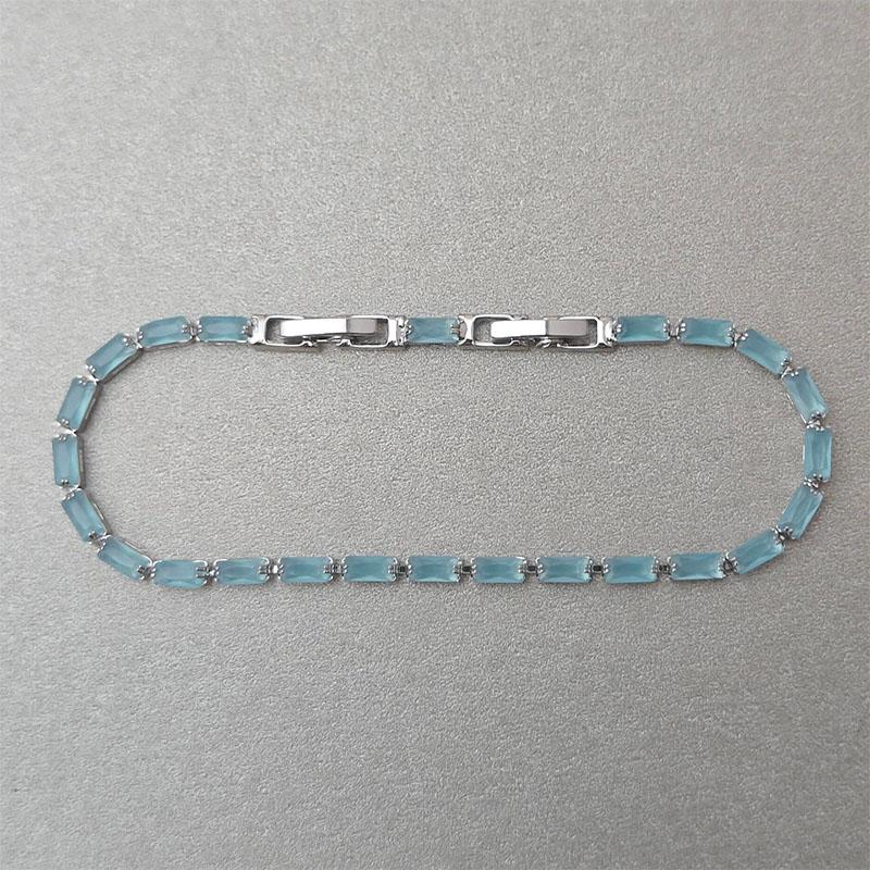 New sterling silver bracelet square full shining cat eye stone adjustable bracelet sea blue gemstone zircon silver bracelet Gift
New sterling silver bracelet square full shining cat eye stone adjustable bracelet sea blue gemstone zircon silver bracelet Gift