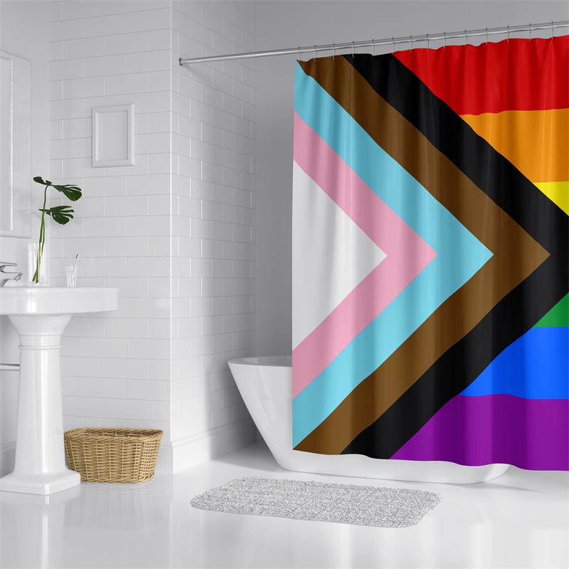 Aertemisi Progress Pride Flag American Rainbow Lgbt Shower Curtain Set With Grommets And Hooks For Bathroom Decor W60H190(CM)-1 Pcs
Aertemisi Progress Pride Flag American Rainbow Lgbt Shower Curtain Set With Grommets And Hooks For Bathroom Decor W60H190(CM)-1 Pcs