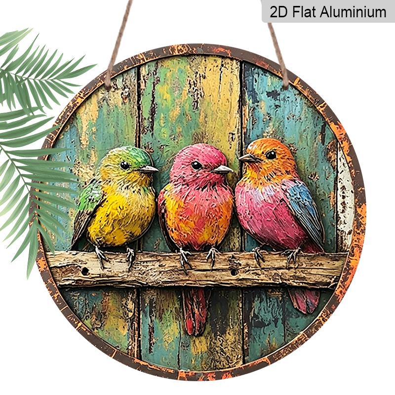 2D Flat, Retro-style Round Aluminum Sign, Available in Various Sizes, Featuring A Bird Design. Suitable for Cafes, Living Rooms, Kitchens, Bars 20*20cm
2D Flat, Retro-style Round Aluminum Sign, Available in Various Sizes, Featuring A Bird Design. Suitable for Cafes, Living Rooms, Kitchens, Bars 20*20cm