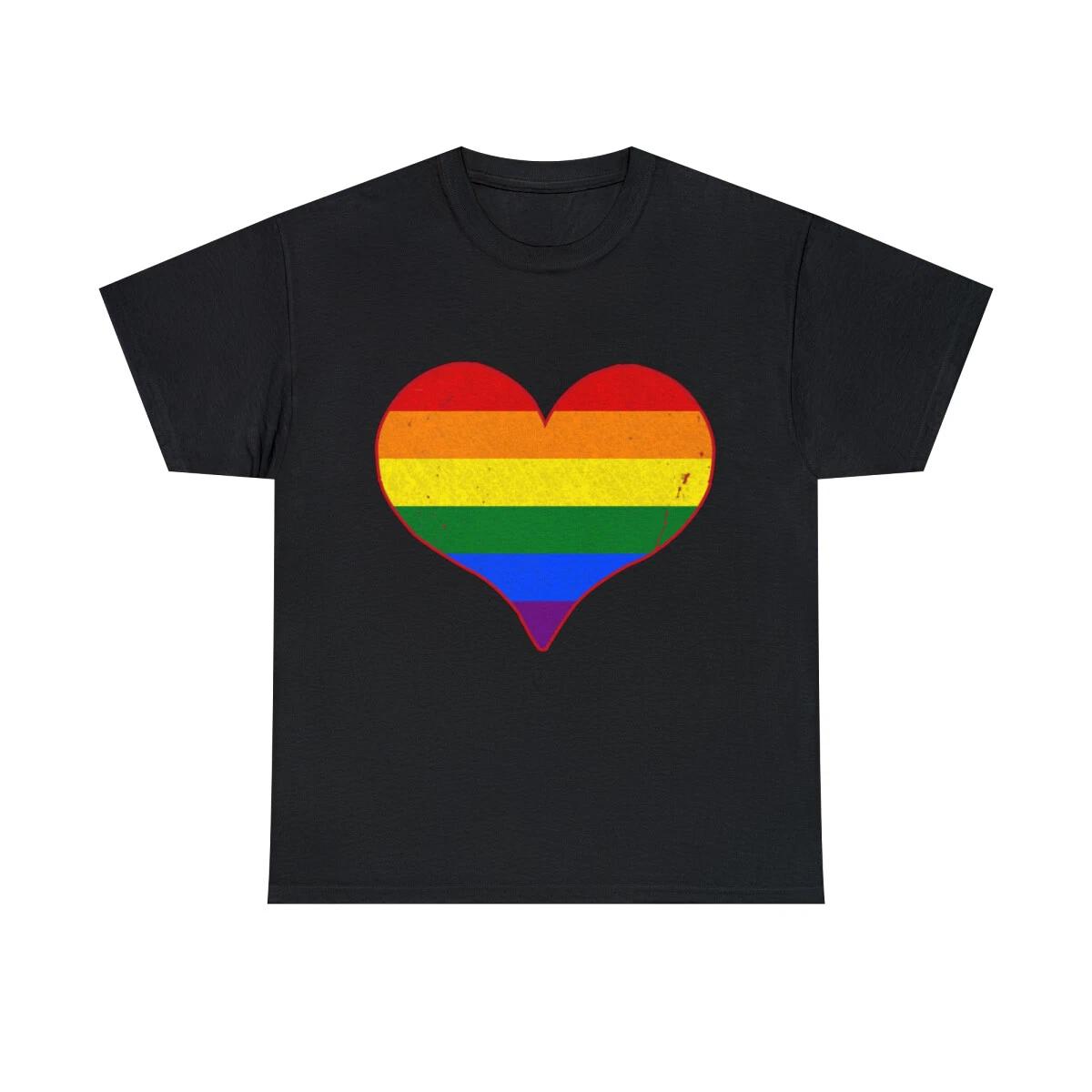 Gay Pride Love Heart Graphic Tee Shirt, S-5XL 4XL
Gay Pride Love Heart Graphic Tee Shirt, S-5XL 4XL