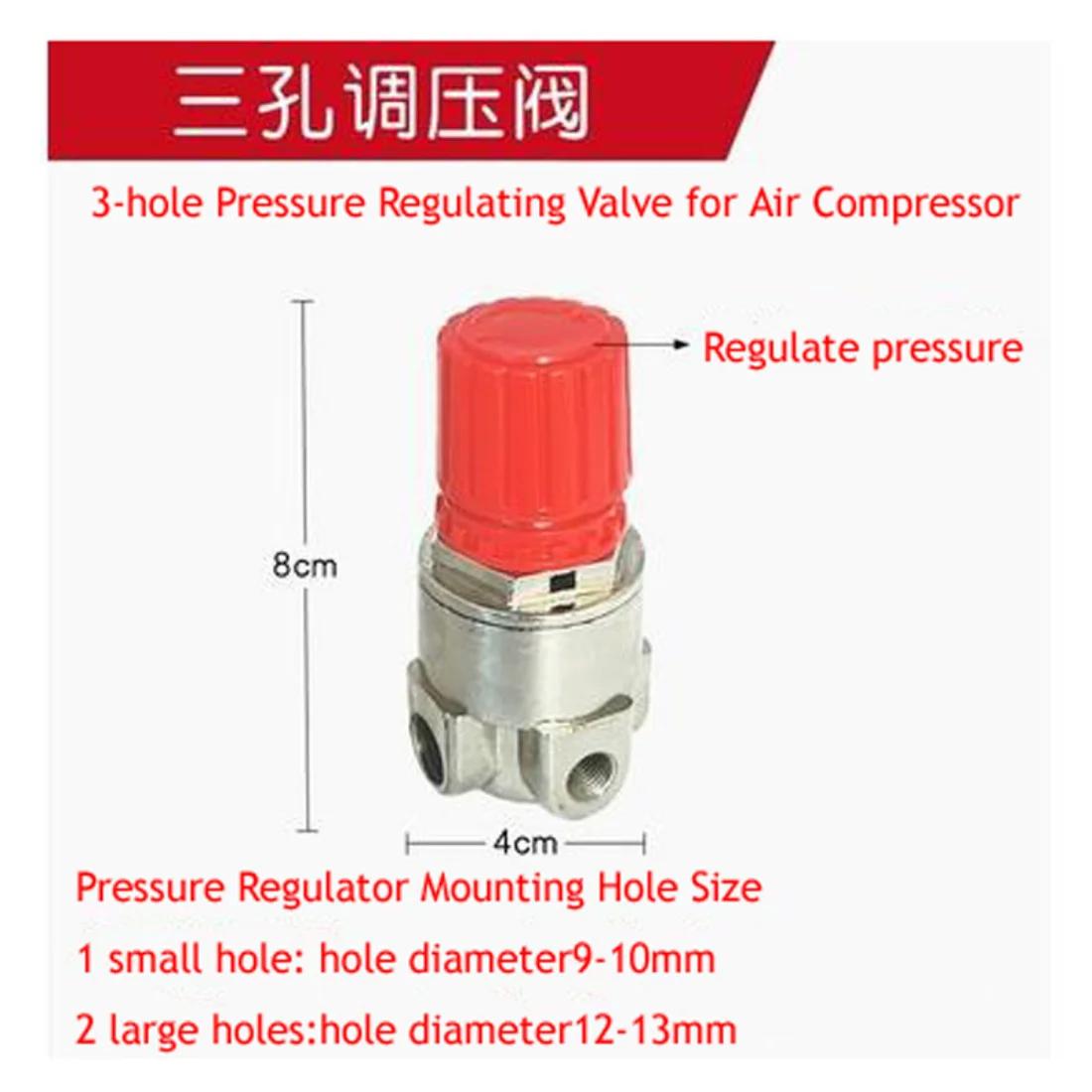Air Compressor Accessories 3 Holes, 4 Holes, Pressure Regulators, 1 Point, 2 Points, Safety Valve Part
Air Compressor Accessories 3 Holes, 4 Holes, Pressure Regulators, 1 Point, 2 Points, Safety Valve Part