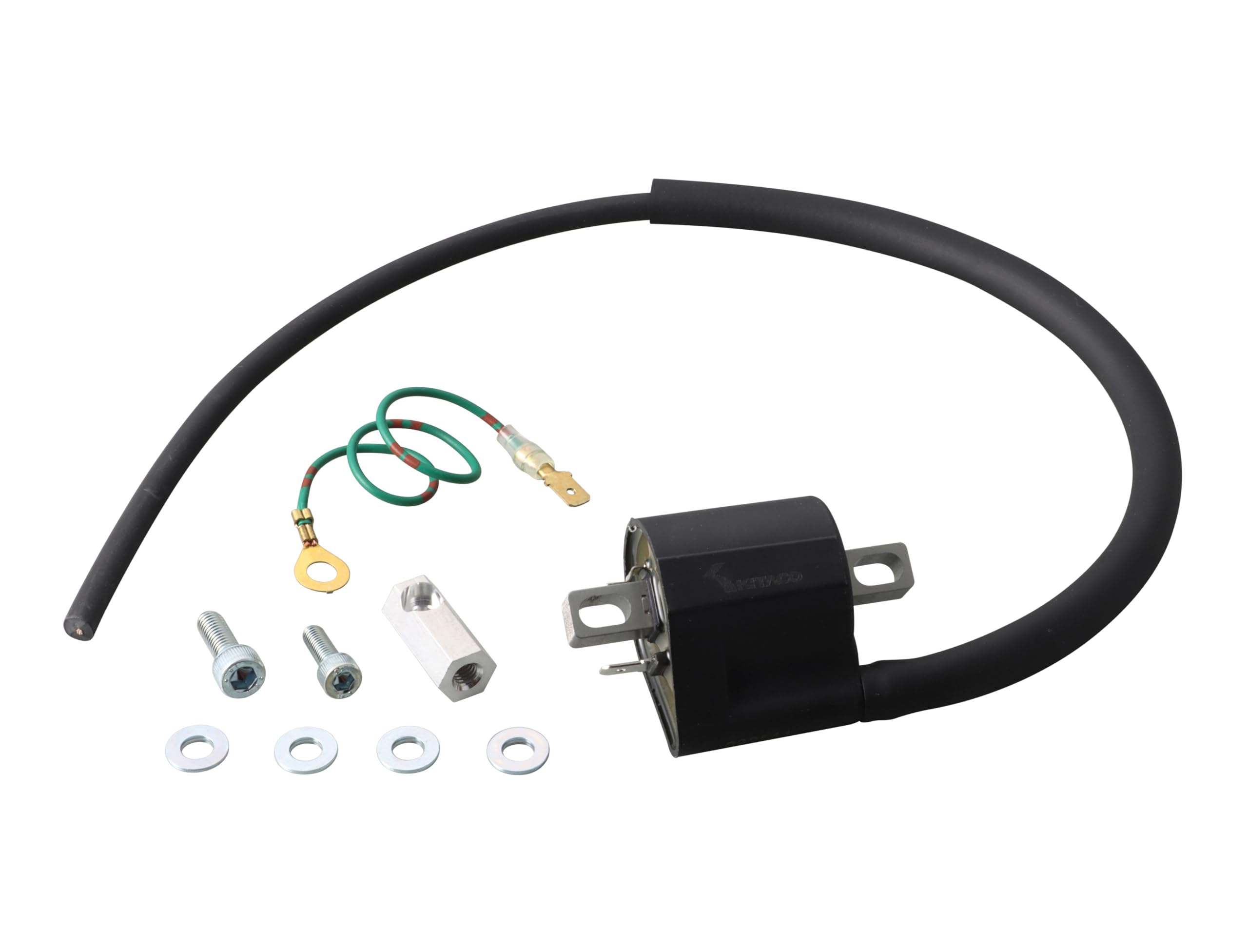 Kitaco 754-9011150 Ignition Coil Full Kit for CDI Ignition Vehicles (Black) Monkey/Gorilla, Ape 50, XR50 Motard, etc чорний
Kitaco 754-9011150 Ignition Coil Full Kit for CDI Ignition Vehicles (Black) Monkey/Gorilla, Ape 50, XR50 Motard, etc чорний