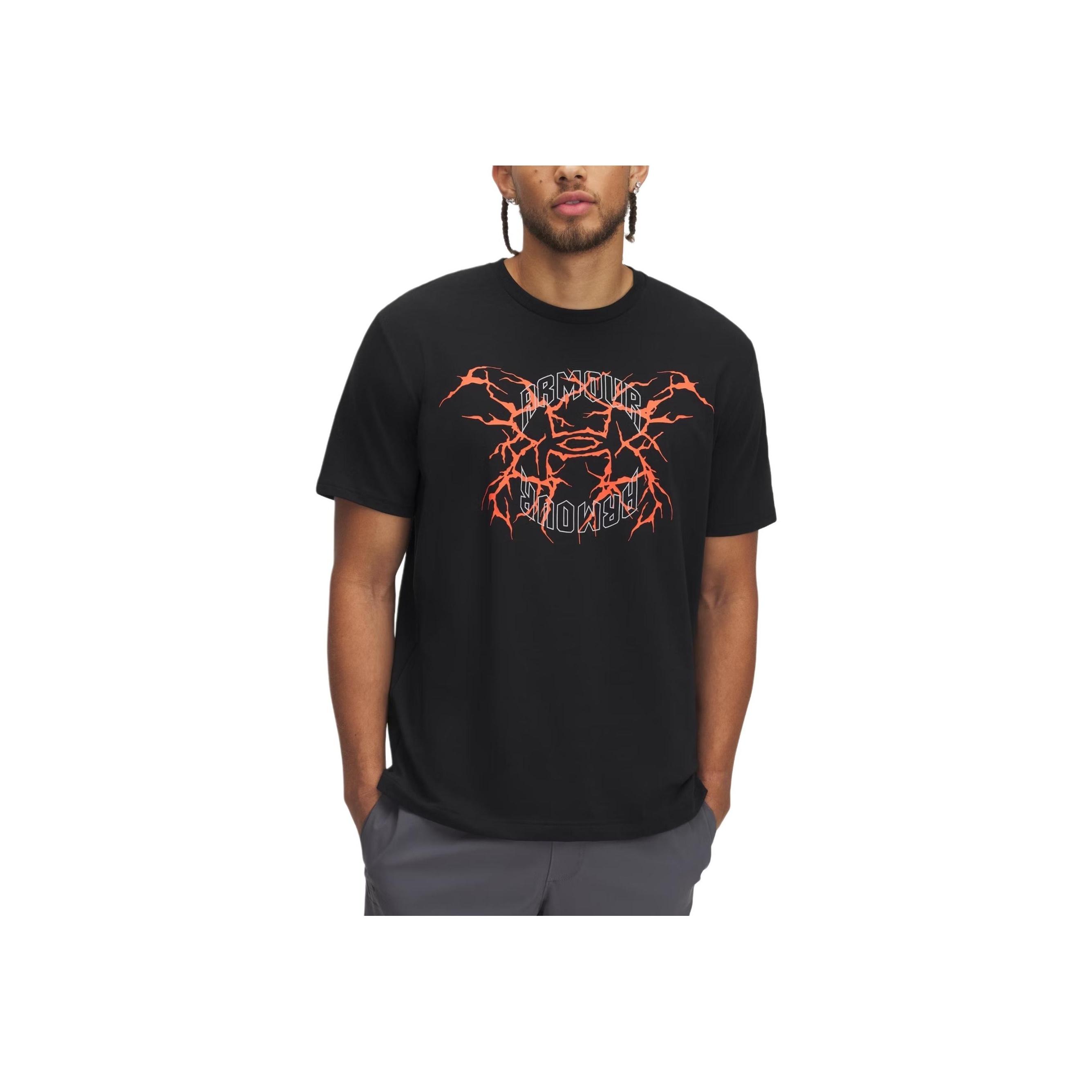 Under Armour Футболка с логотипом Thunder, удобная спортивная быстросохнущая с коротким рукавом, мужская, топы, черная/воинственно-красная, светоотражающая, 1390166-001 XXL
Under Armour Футболка с логотипом Thunder, удобная спортивная быстросохнущая с коротким рукавом, мужская, топы, черная/воинственно-красная, светоотражающая, 1390166-001 XXL