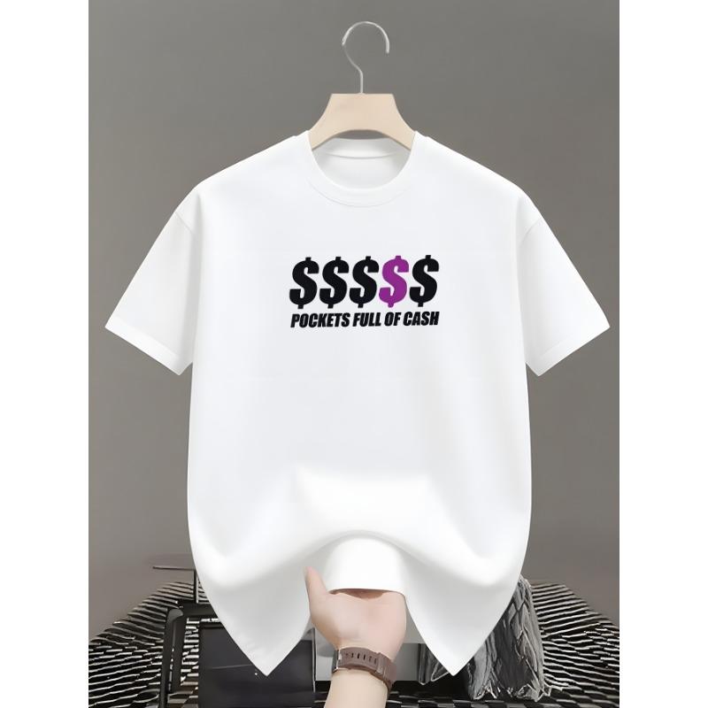 European sizes This Fashionable Polyester T-Shirt for Men Is Available in Black, White. It Features Five Dollar Symbol Prints And Is Perfect 4XL білий
European sizes This Fashionable Polyester T-Shirt for Men Is Available in Black, White. It Features Five Dollar Symbol Prints And Is Perfect 4XL білий
