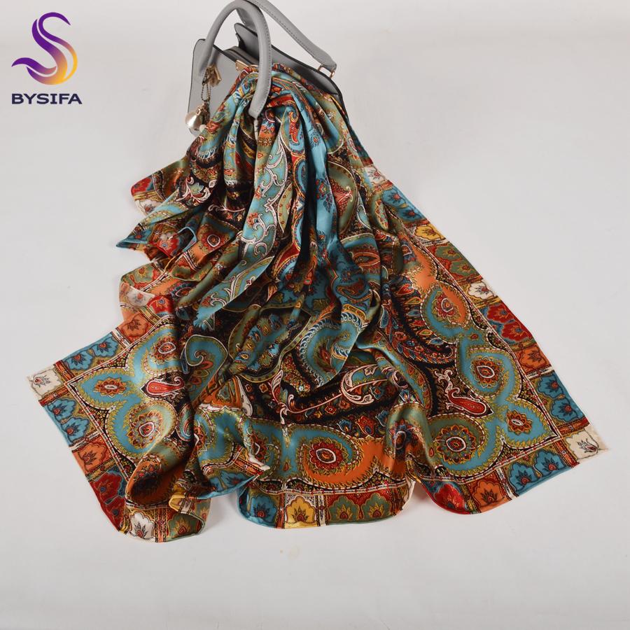 BYSIFA|Winter Gold Green Natural Pure Silk Scarf Shawl Fashion Floral Design Scarves Hijabs Brand Accessories Scarf Cape 110*110
BYSIFA|Winter Gold Green Natural Pure Silk Scarf Shawl Fashion Floral Design Scarves Hijabs Brand Accessories Scarf Cape 110*110