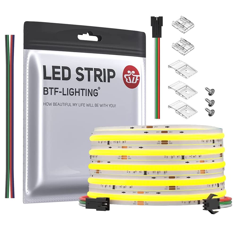FCOB COB IC LED Strip High 5M Length 1800 Warm White 10mm for Indoor Energy Class FOB CRI Flowing LED Strip Light BTF-LIGHTING Light, Density,
FCOB COB IC LED Strip High 5M Length 1800 Warm White 10mm for Indoor Energy Class FOB CRI Flowing LED Strip Light BTF-LIGHTING Light, Density,