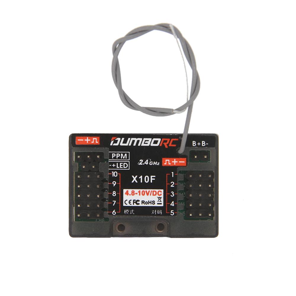DUMBORC 10CH 2.4G 4.8-10V X10F X10FG Gyro Receiver Voltage Return for DDF-350 Transmitter Remote Control RC Car Boat Tank Model
DUMBORC 10CH 2.4G 4.8-10V X10F X10FG Gyro Receiver Voltage Return for DDF-350 Transmitter Remote Control RC Car Boat Tank Model