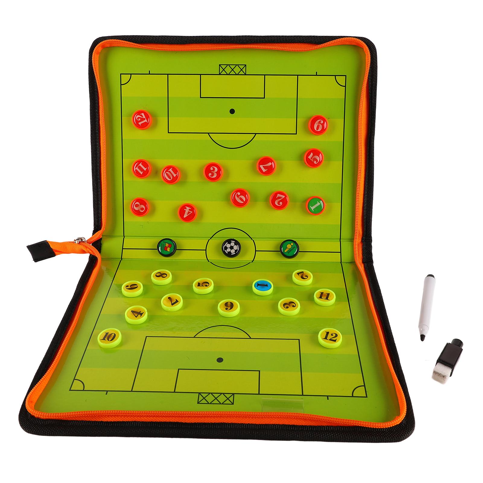 Football Coaching Board Magnetic Board Kit Portable Strategy Coach Board with Marker Pen Chess Pieces Zipper Type
Football Coaching Board Magnetic Board Kit Portable Strategy Coach Board with Marker Pen Chess Pieces Zipper Type