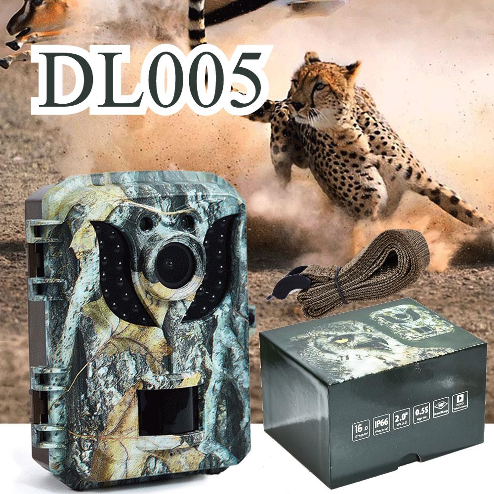 DL005 Mini Hunting Trail Camera HD 16MP 1080P Інфрачервона водонепроникна камера нічного бачення дикої природи для спостереження за тваринами
DL005 Mini Hunting Trail Camera HD 16MP 1080P Інфрачервона водонепроникна камера нічного бачення дикої природи для спостереження за тваринами
