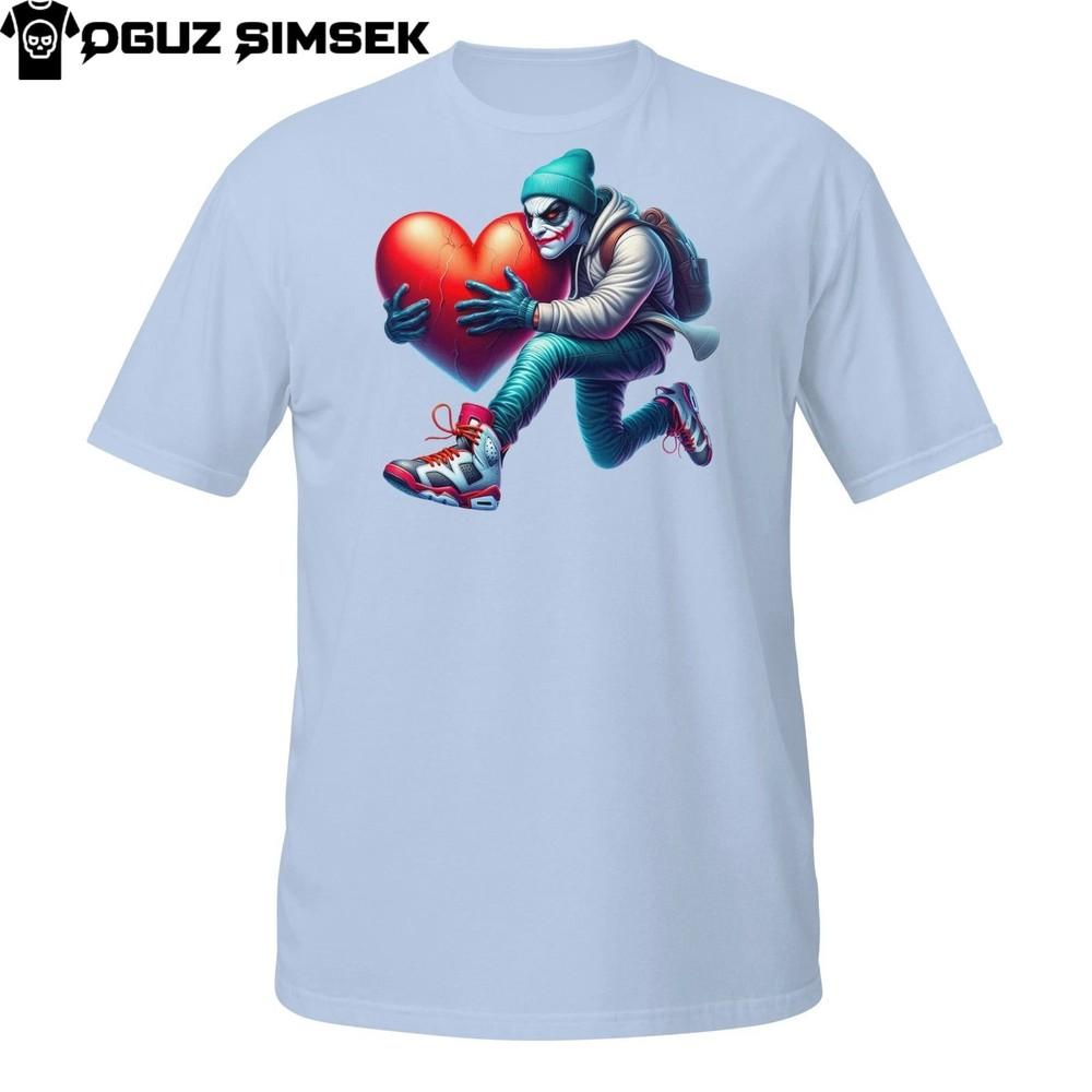 Уличная футболка Джокер – Злодей из комиксов, крадущий сердце на День святого Валентина S
Уличная футболка Джокер – Злодей из комиксов, крадущий сердце на День святого Валентина S