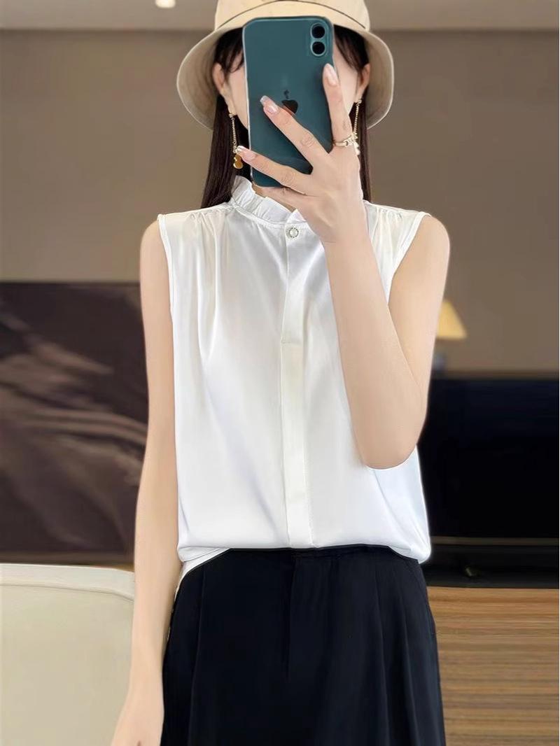 2025 French Lace Sleeveless Satin Top: Versatile & Stylish Professional Wear XXXXL (70-75kg)
2025 French Lace Sleeveless Satin Top: Versatile & Stylish Professional Wear XXXXL (70-75kg)